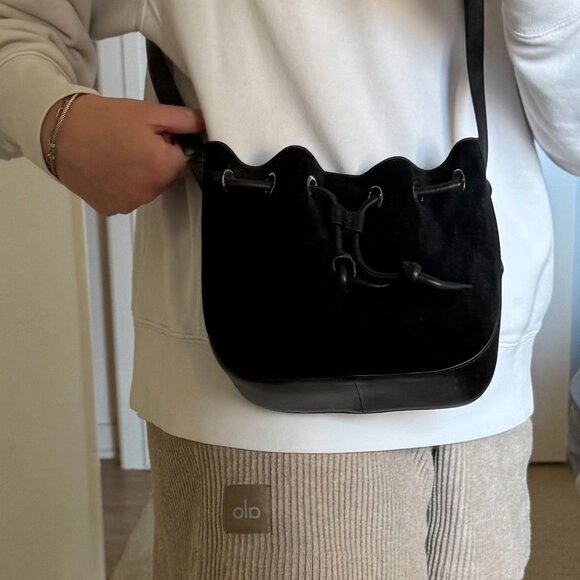 Theory Suede Messenger Bag - Picture 11 of 11